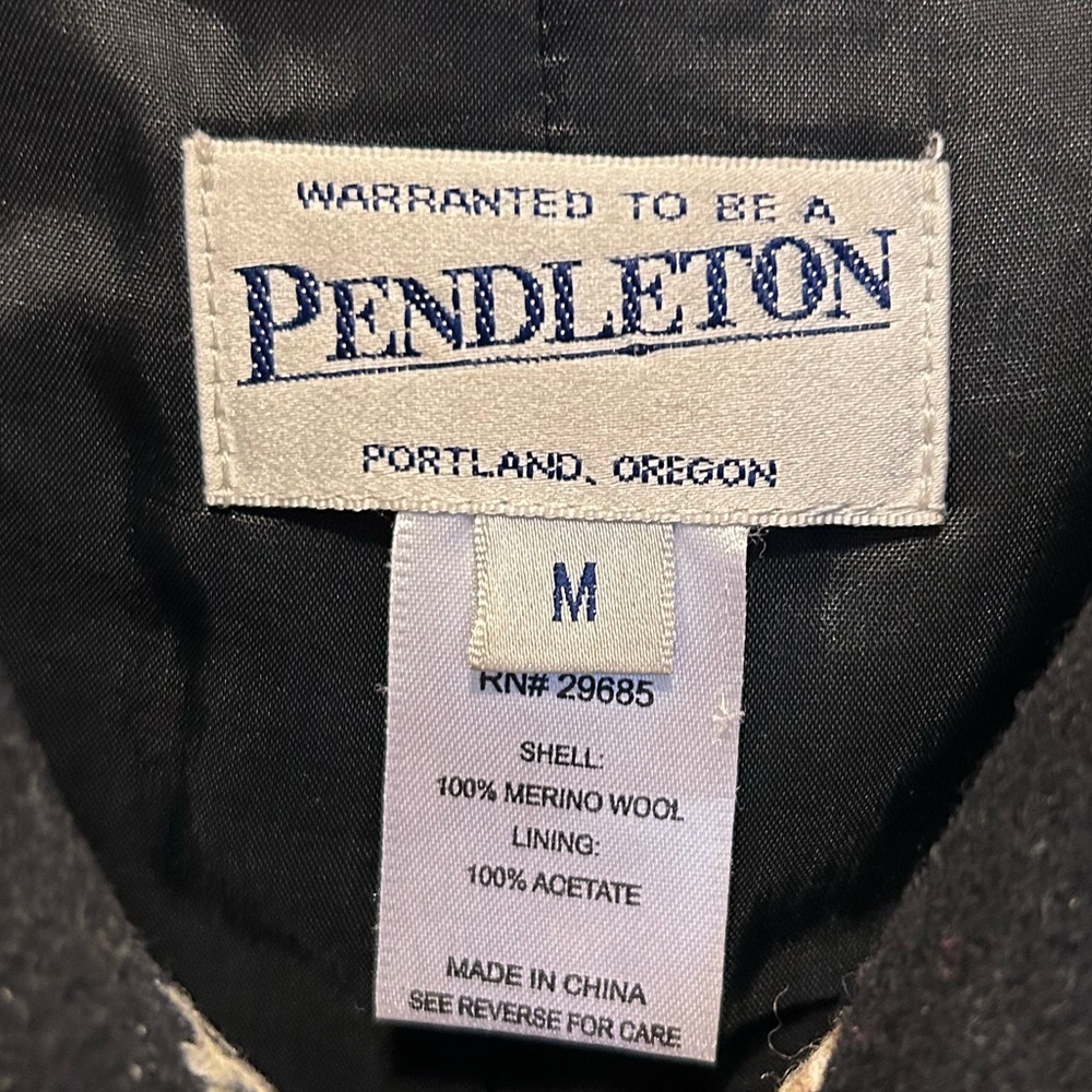 Pendleton Merino Wool Double Breasted Jacket With… - image 5